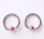 316l surgical steel captive with UV acrylic bead rings,BCR rings,body piercing jewelry, fashion jewe Details