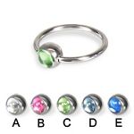 316l surgical steel captive with UV acrylic bead rings,BCR rings,body piercing jewelry, fashion jewe Details