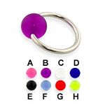 316l surgical steel captive with UV acrylic bead rings,BCR rings,body piercing jewelry, fashion jewe Details